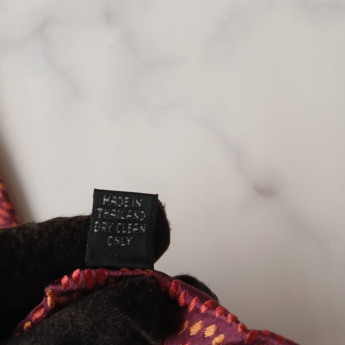 짐톰슨 실크 레드 자카드 패턴 넥타이 9.6cm A+등급 A19779 상품이미지9