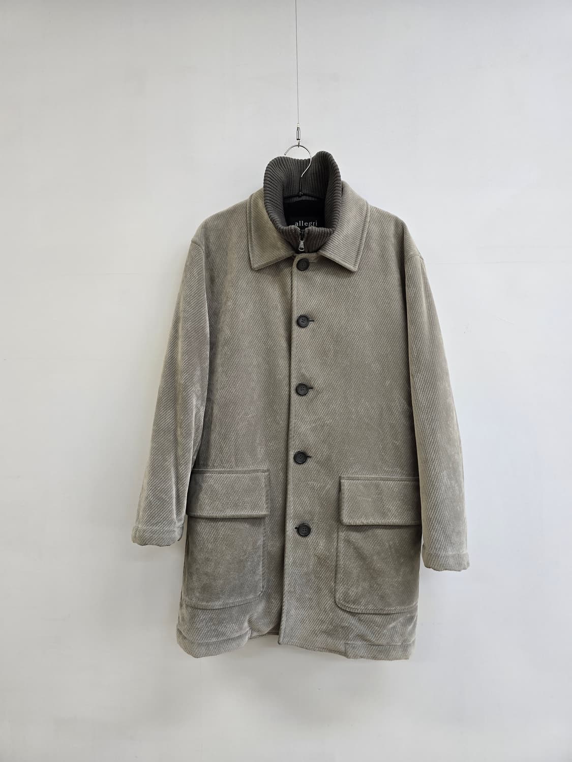 알레그리 터틀넥내피 코듀로이 겨울 코트 상품이미지1