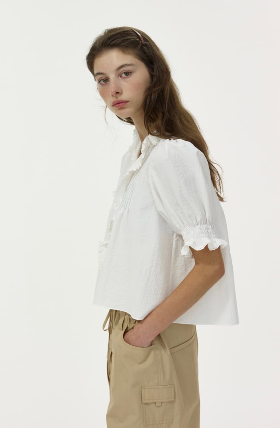 리본빛 Rosie Ruffle Blouse 상품이미지2