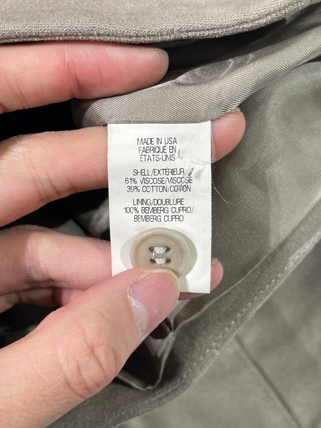 헬무트랭 베이지 레더 바이커 자켓 상품이미지8