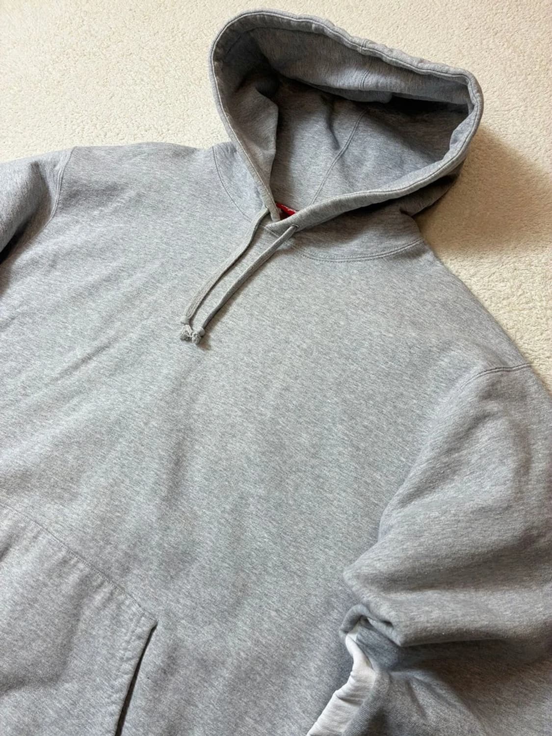 슈프림 21ss 빅 로고 헤더 그레이 후드티 PN6876 상품이미지5