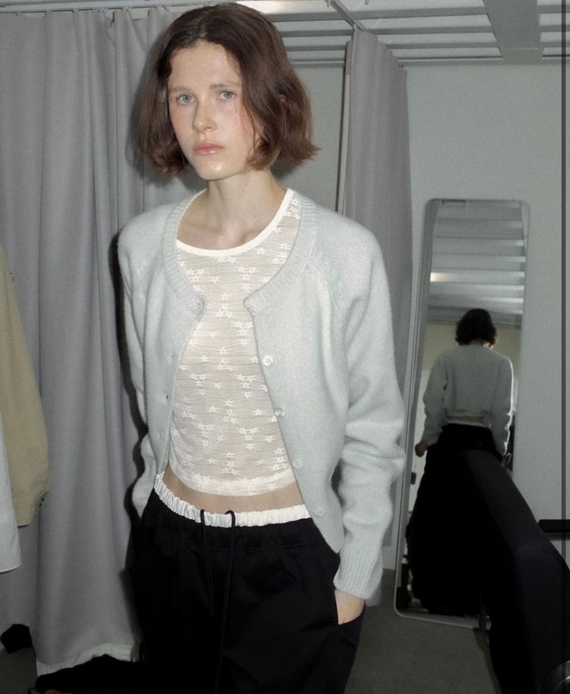 포에토 파우더 캐시미어 가디건  상품이미지2