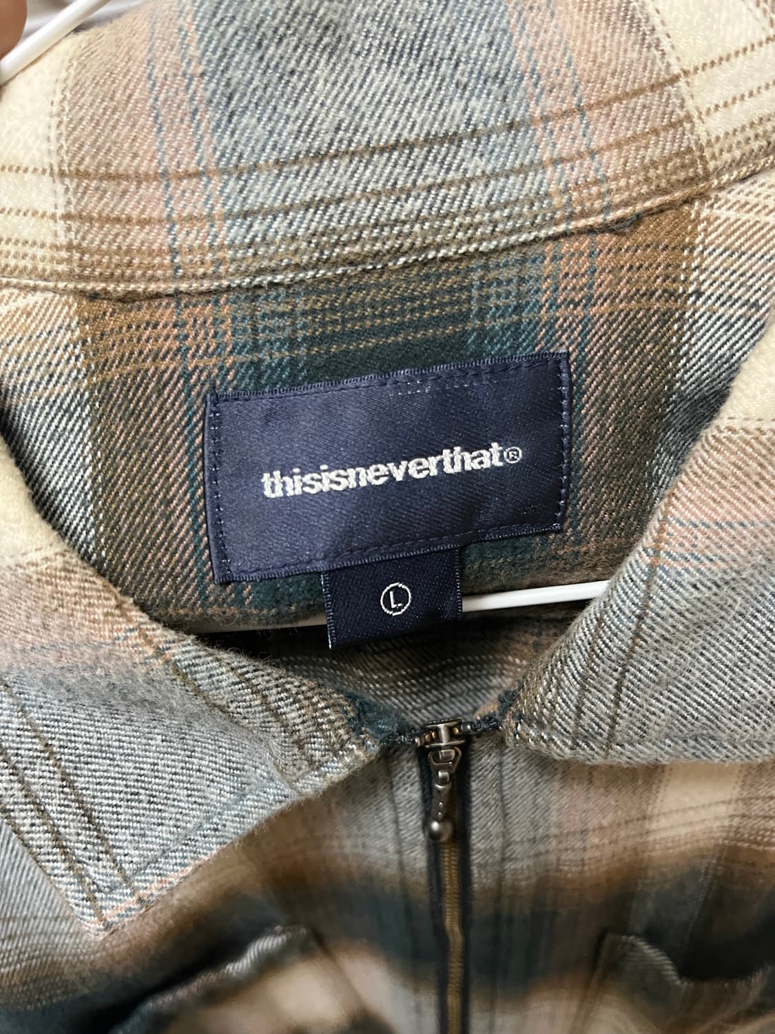 디스이즈네버댓 - Flannel Zip Shirt Brown 상품이미지5