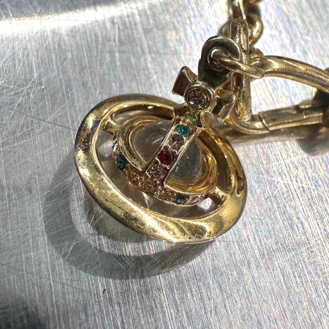 비비안웨스트우드 쁘띠 오브ORB 팔찌 골드 상품이미지4