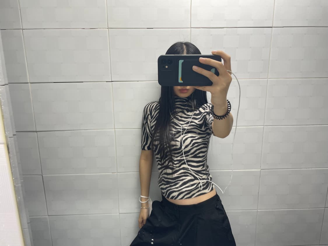 Vintage Zebra pola t 상품이미지1