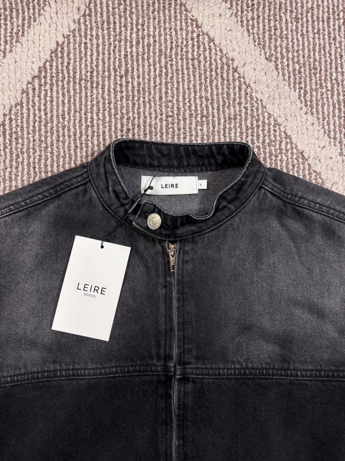 [새제품/L] 르아르 데님 자켓 - 블랙 상품이미지3