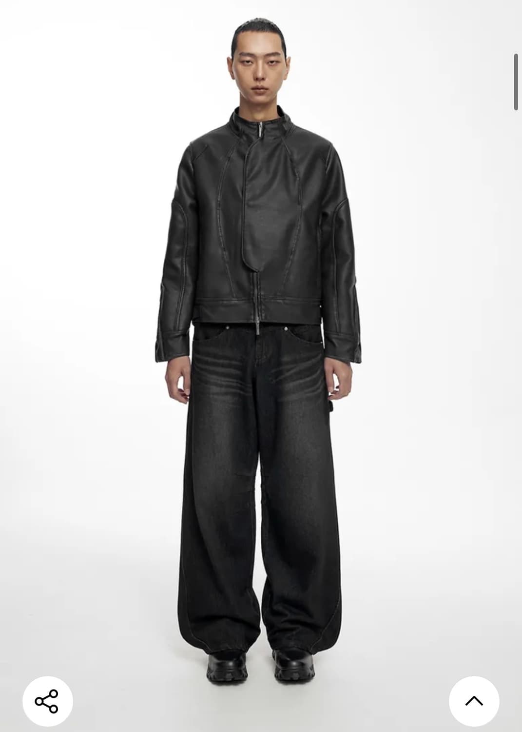 HIGHLIGHT WASHED JEANS (UNISEX) BLACK 상품이미지4
