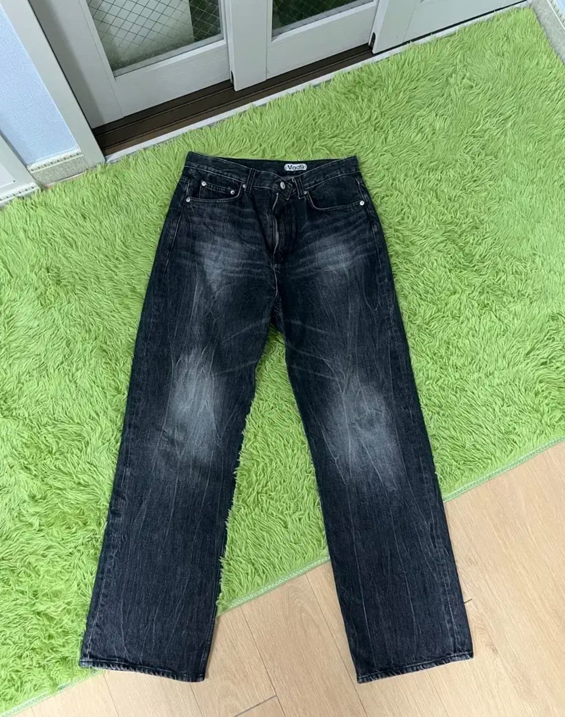 모드나인 턴미온 블랙 데님팬츠 상품이미지2