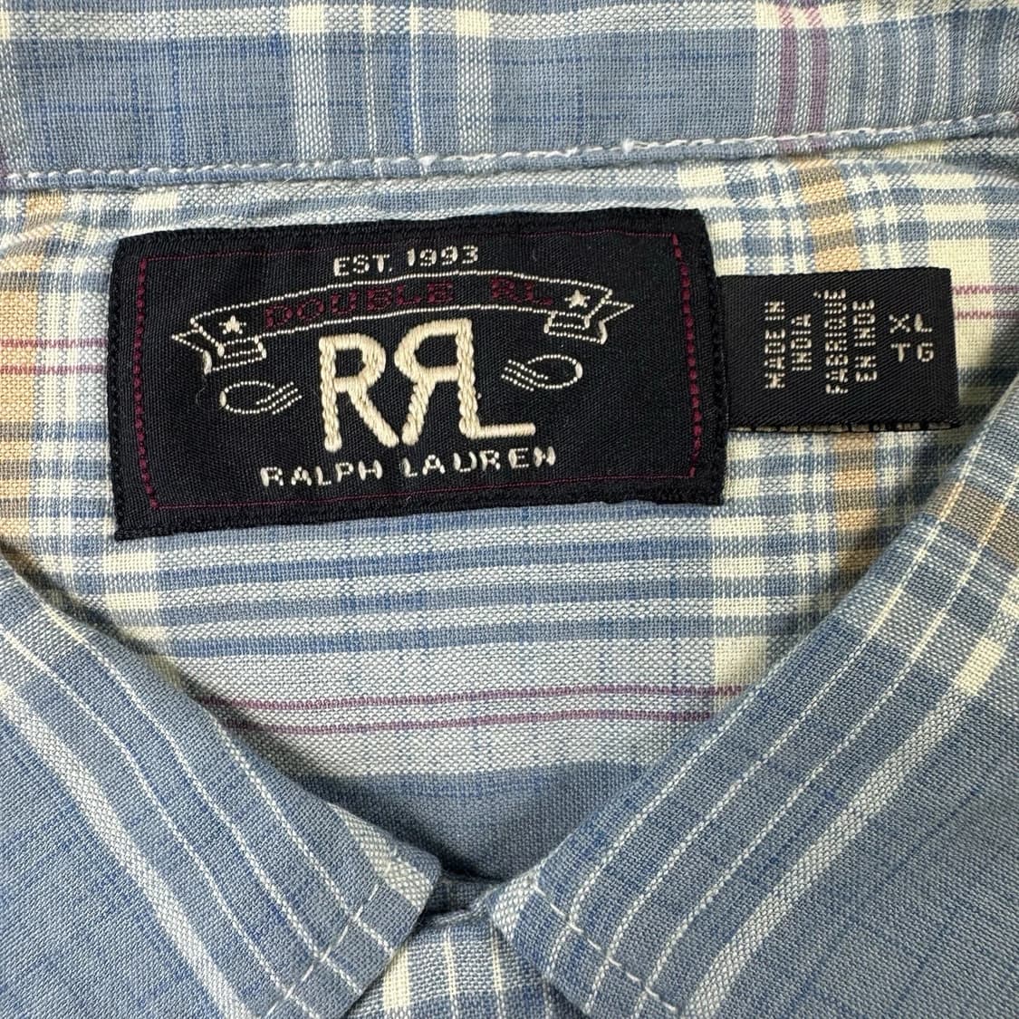 RRL 더블알엘 마드라스 타운 캠프 셔츠 상품이미지3