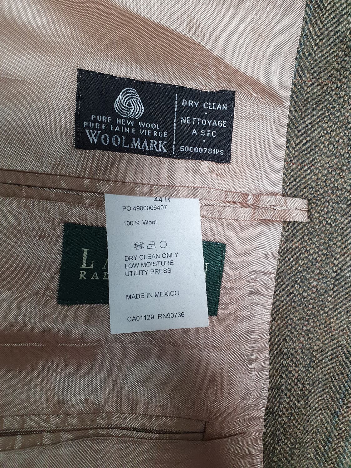 랄프로렌 빈티지 헤링본 자켓 Made in Mexico  1100354 상품이미지5