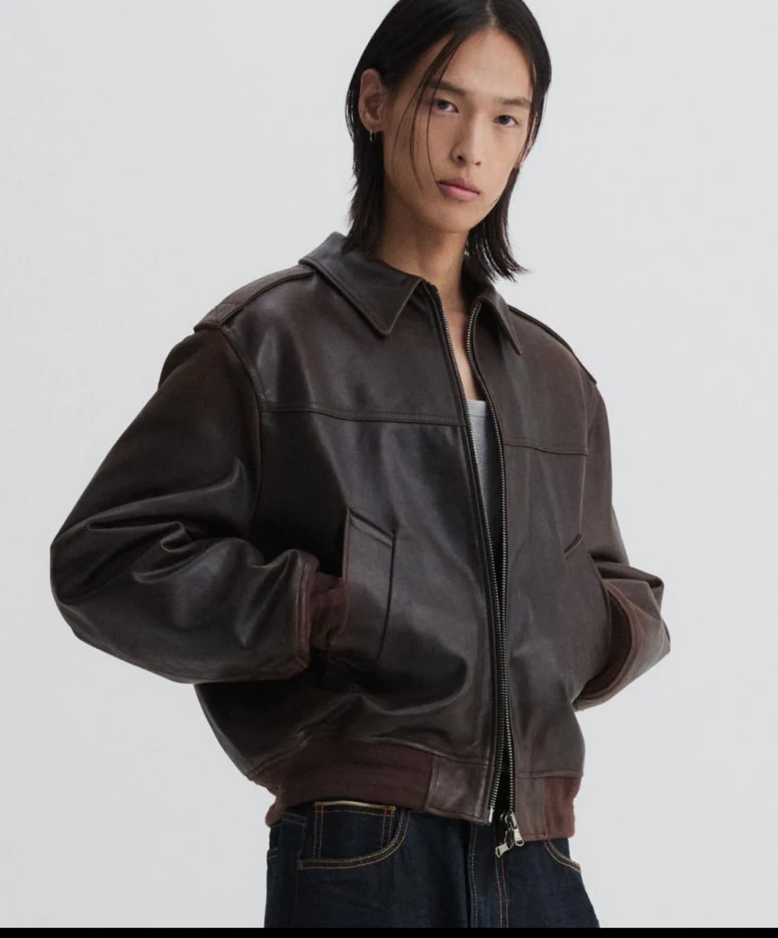 Dnsr 프리미엄 람포 레더 브라운 L 상품이미지1