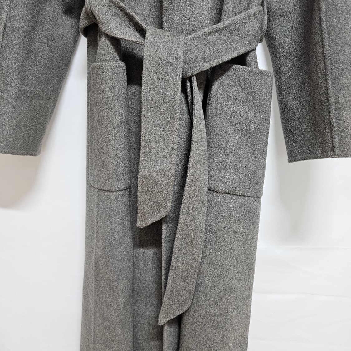 36 뮤제 미니멀 울 캐시미어 롱코트 상품이미지4
