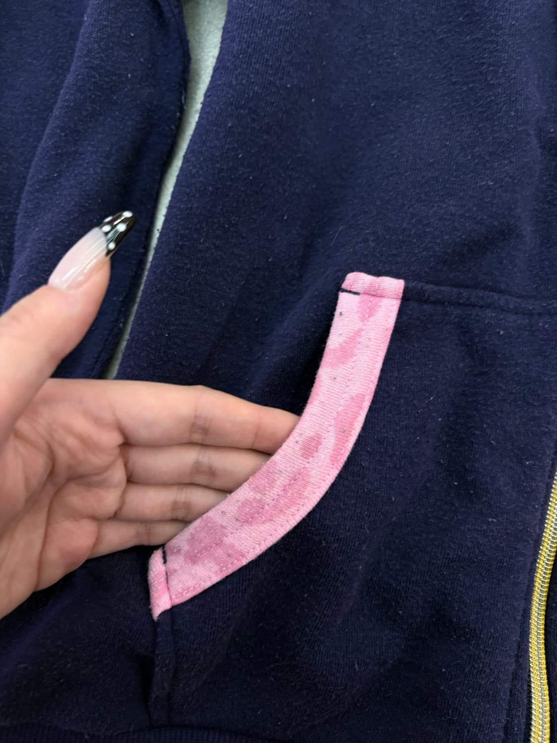 퍼플 핑크 레오파드 키티 후드집업 상품이미지4