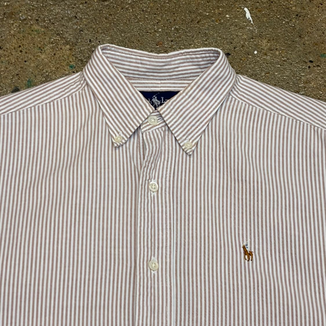 90s 미국 빈티지 폴로랄프로렌 스트라이프 옥스포드 셔츠 상품이미지3