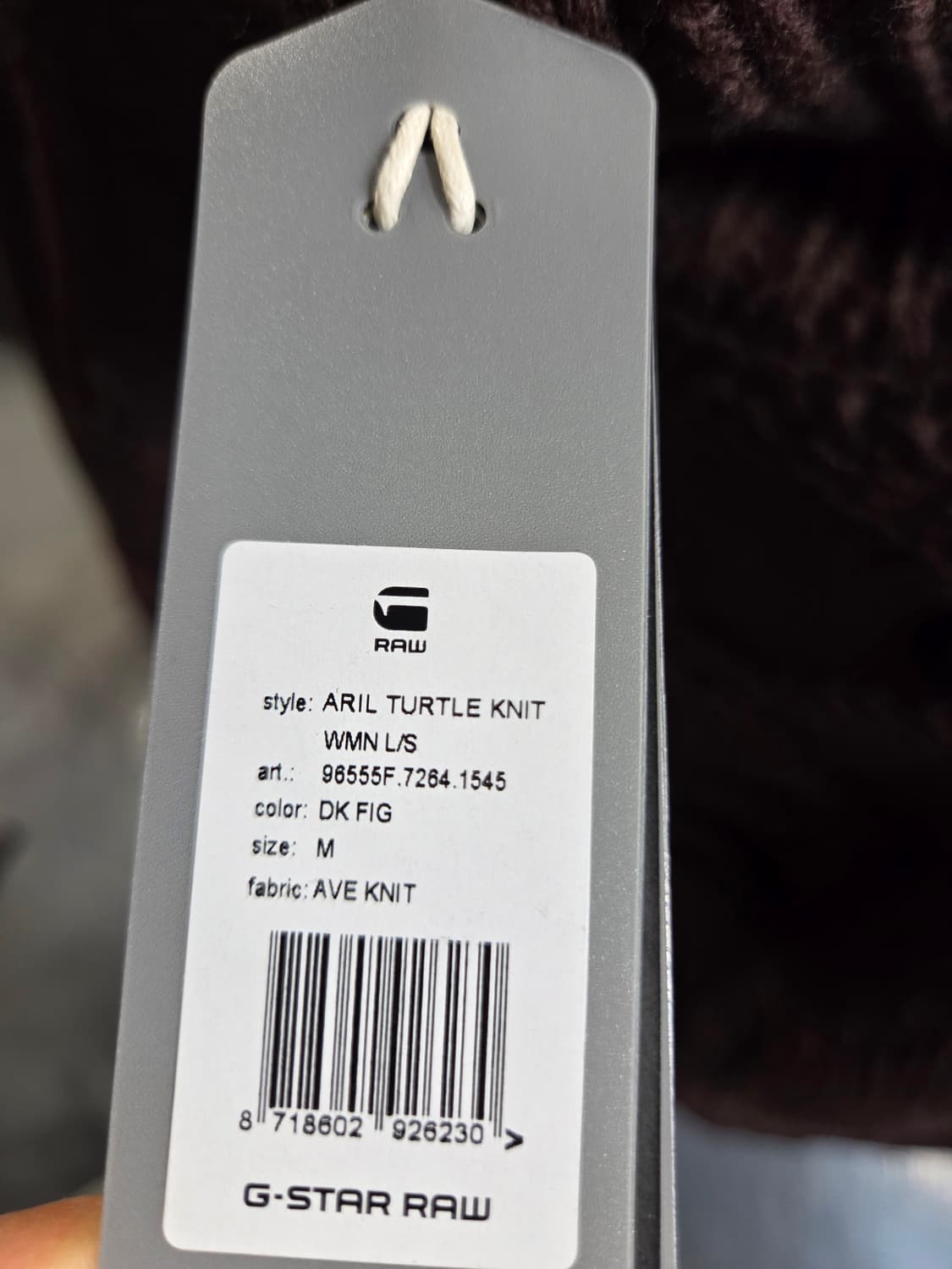 G-STAR브라운 터틀넥 니트 스웨터(M) 상품이미지6