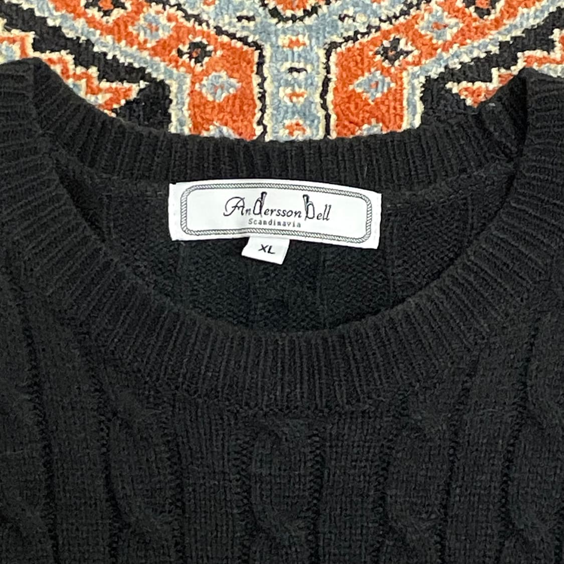 앤더슨벨 차콜 꽈배기 니트 여성XL 상품이미지2