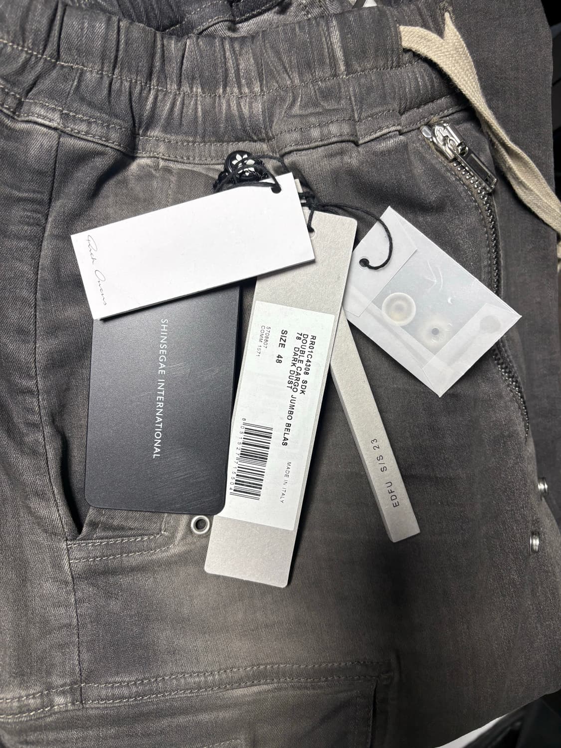 릭오웬스 점보카고 흑청 상품이미지7