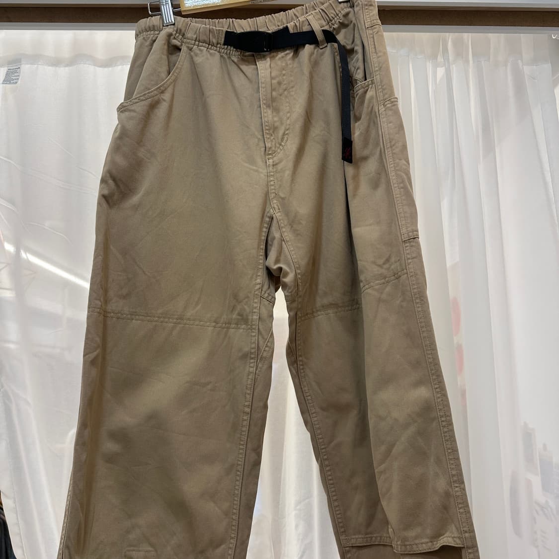 그라미치 베이지 색상의 면바지 L 상품이미지2