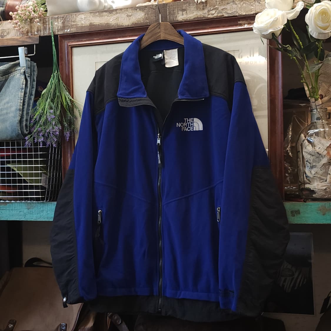 90s 노스페이스 고어 윈드스토퍼 집업 플리스 자켓 블루 xl 상품이미지2