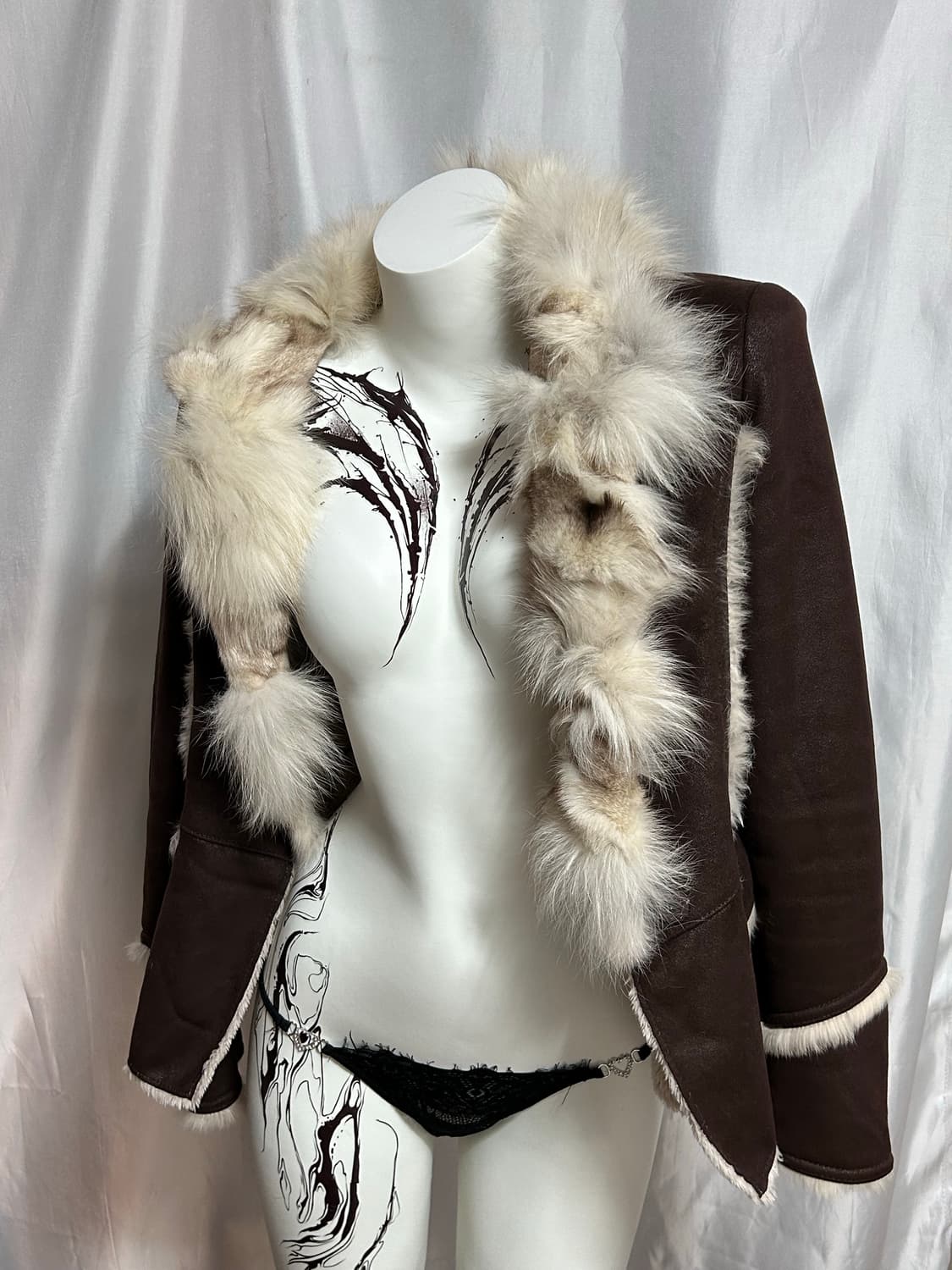 y2k real rabbit fur soft mustang 상품이미지5