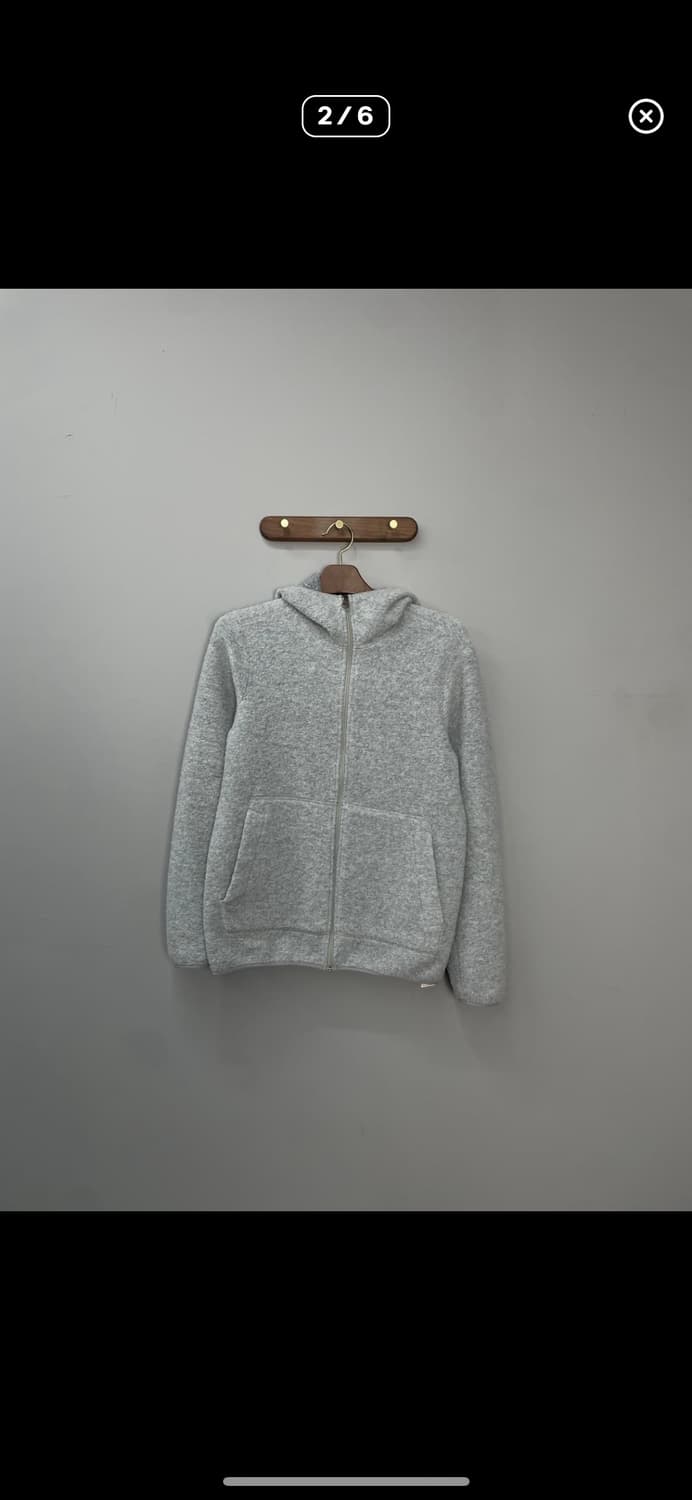 빈티지 그레이 니트 후드집업 A3048 상품이미지2