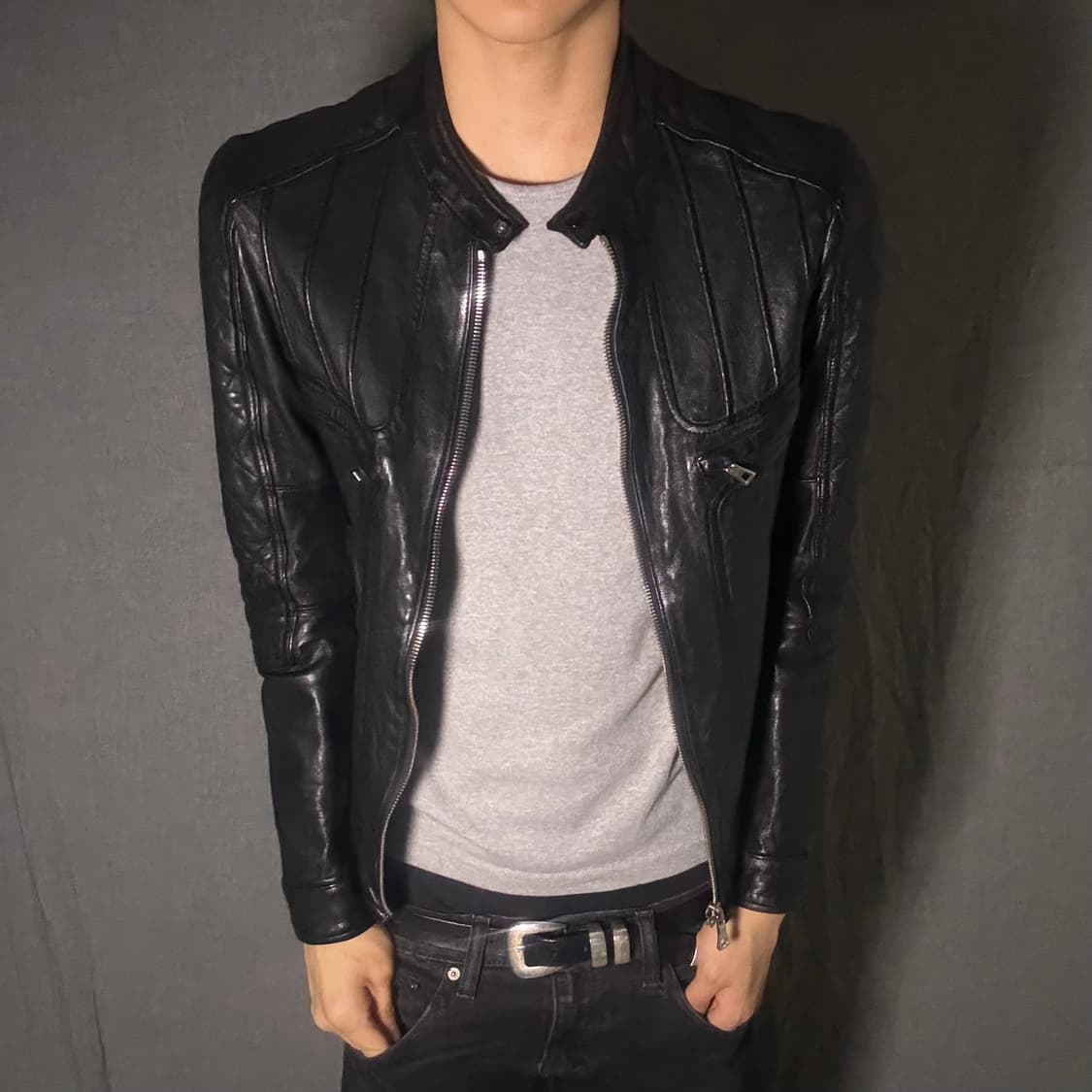 ltaly lamb skin leather jacket 상품이미지4