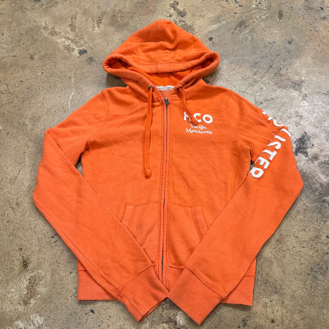 홀리스터 오렌지 딱붙 후드집업 상품이미지2