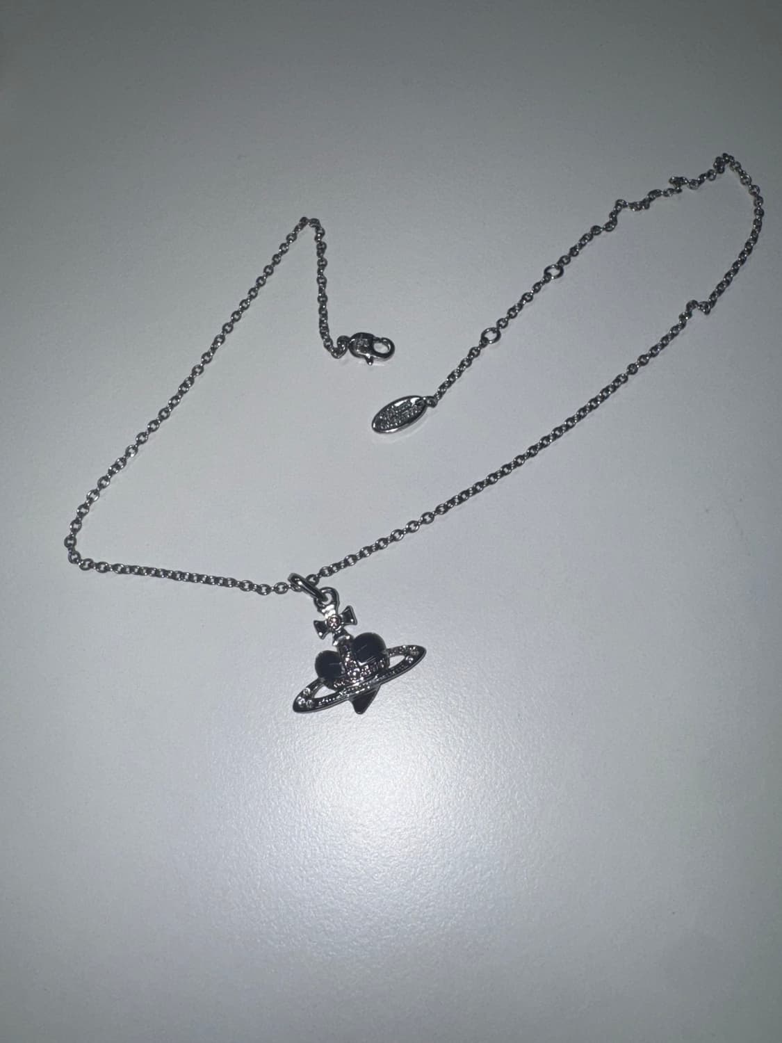 비비안웨스트우드 목걸이 실버 퍼플 상품이미지3