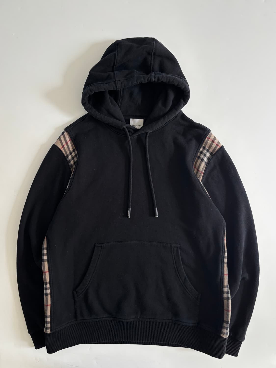 Burberry 버버리 블랙 체크 코튼 후디 상품이미지3