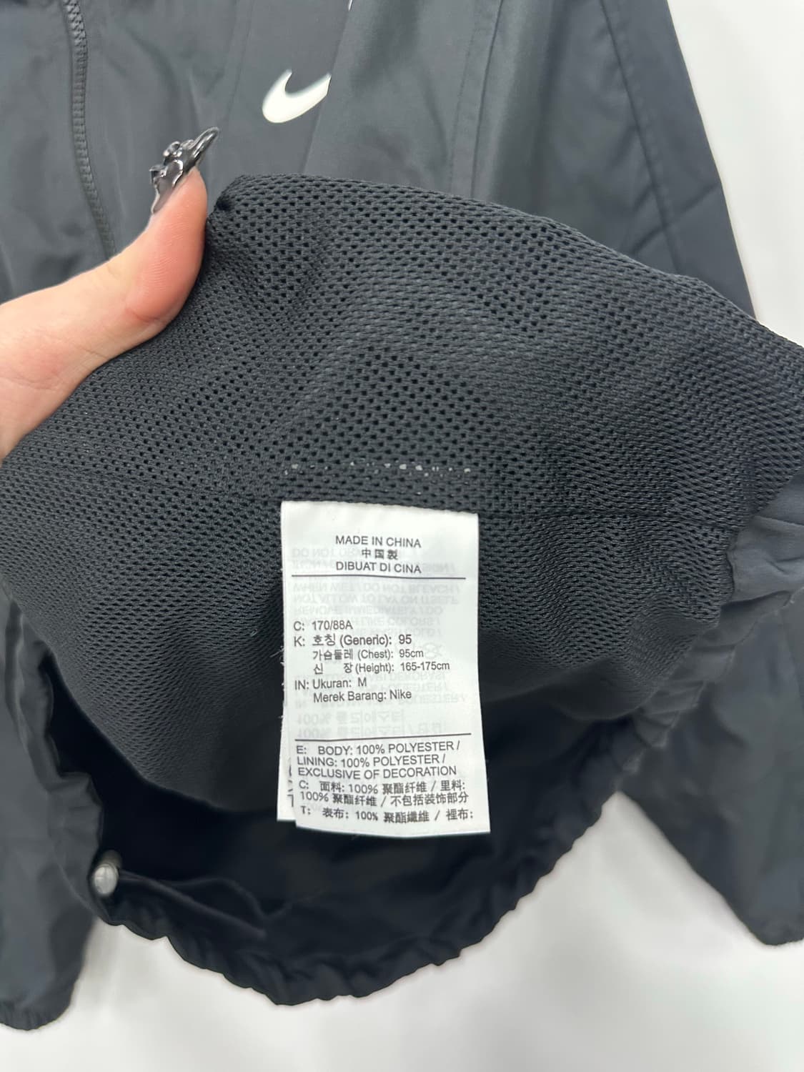 나이키 블랙 아노락가단 상품이미지4