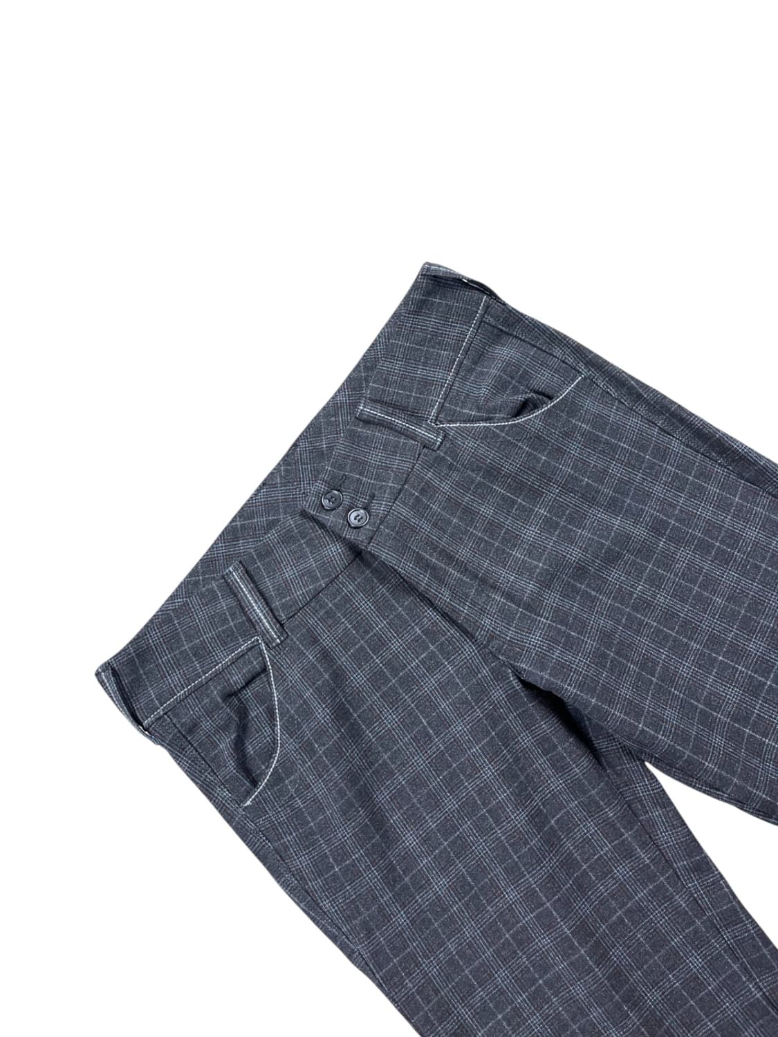 Bobson 체크 패턴 부츠컷 슬렉스  상품이미지2