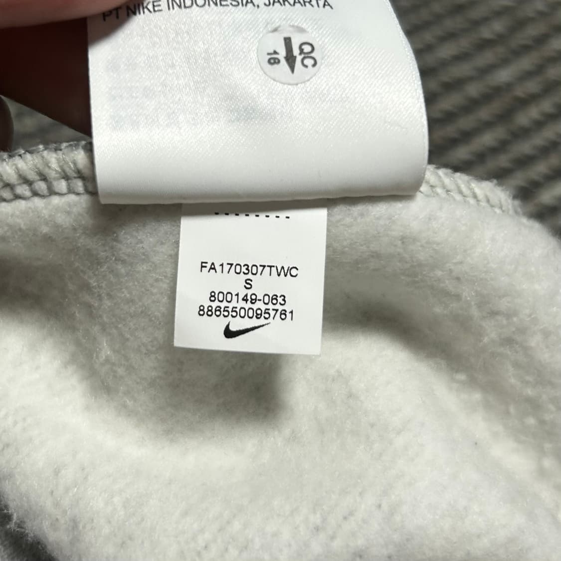 [S] Nike 나이키 SB 기모 그레이 후드집업 자켓 상품이미지6