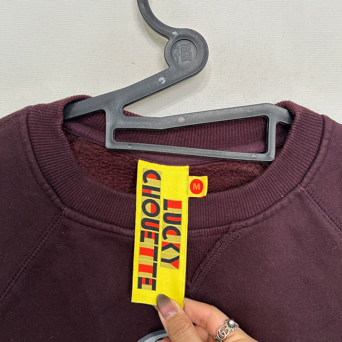 럭키슈에뜨 여성 기모 맨투맨 M 상품이미지2