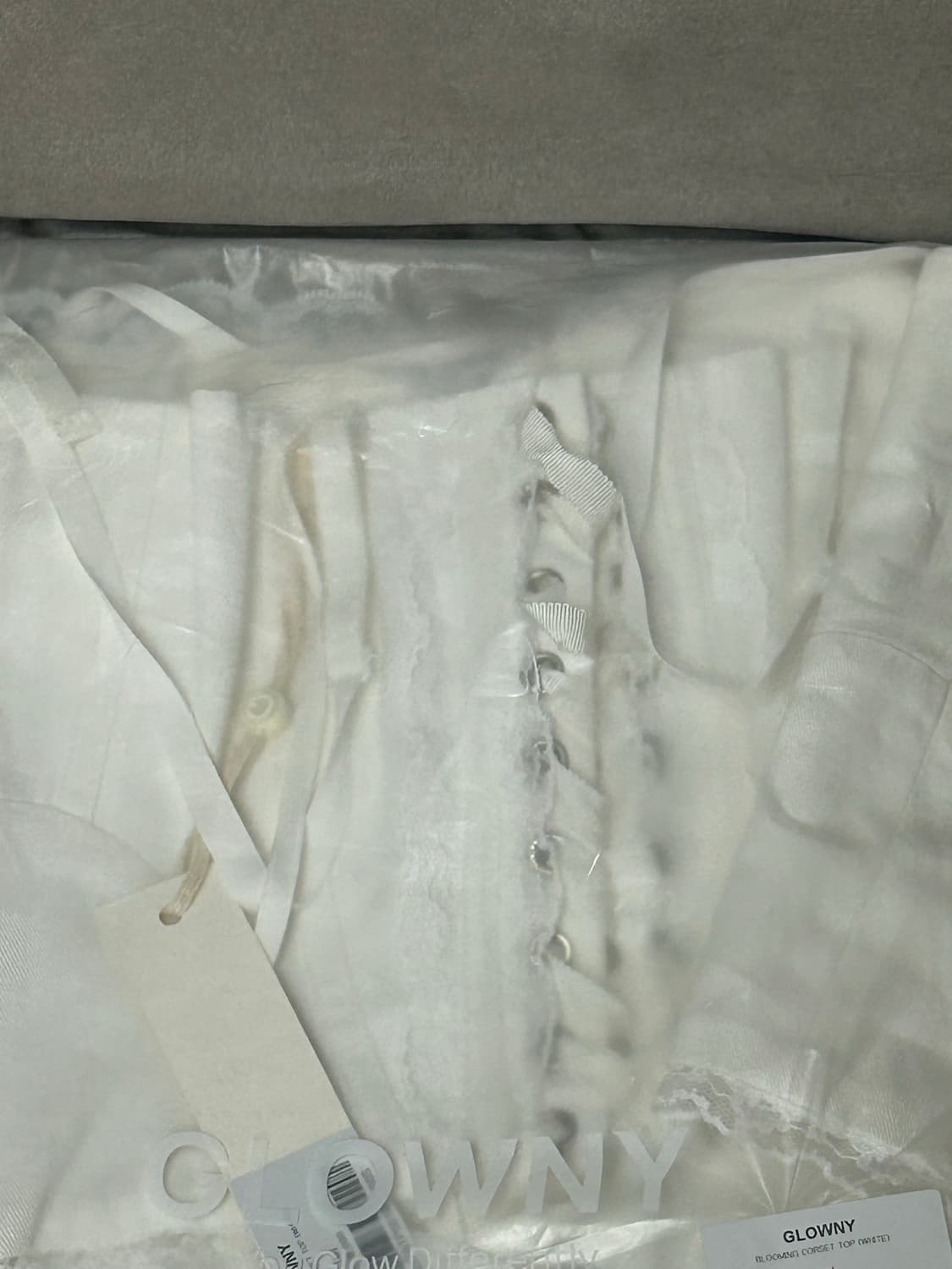 glowny blooming corset top (white) 상품이미지2