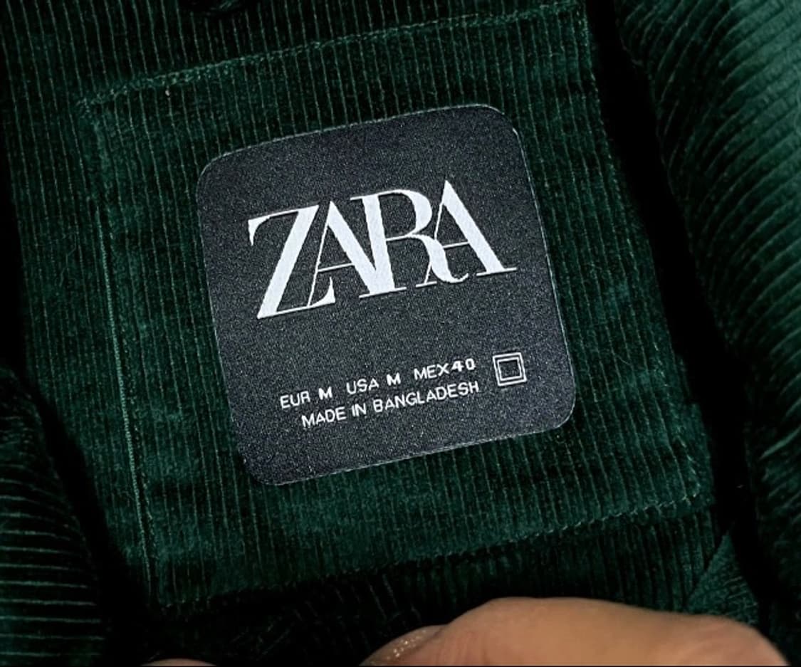 자라 ZARA 코듀로이 바시티 자켓  100/L 상품이미지3