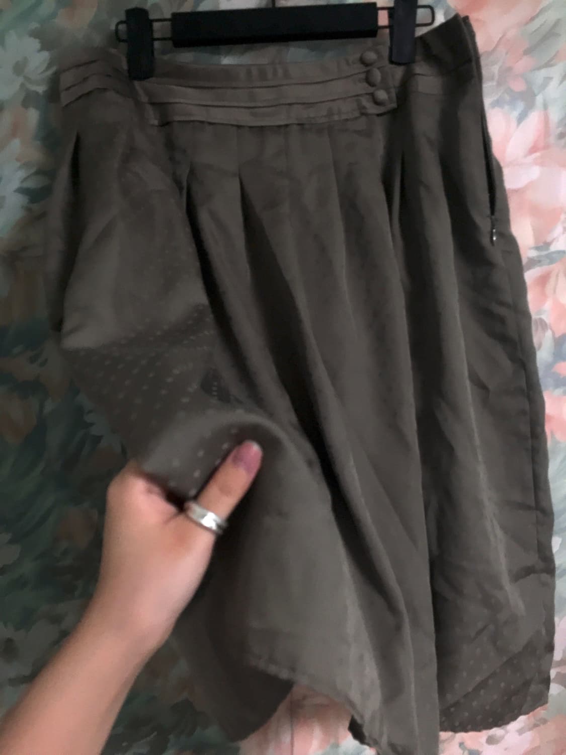 Japanese vintage dot skirt 도트 스커트 상품이미지3