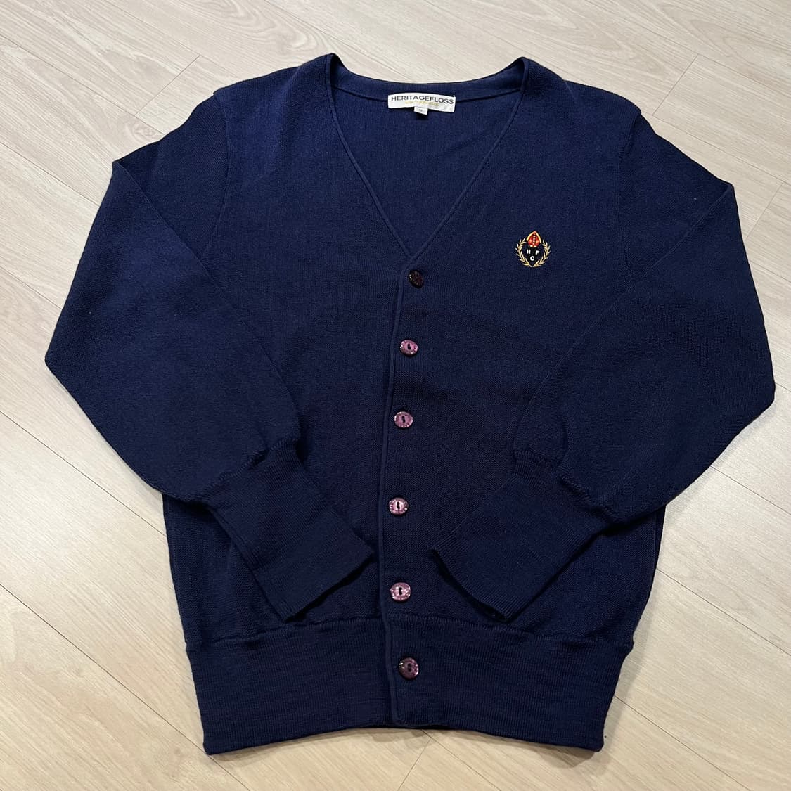 [상태A] 헤리티지 플로스 가디건 블루 S 상품이미지2