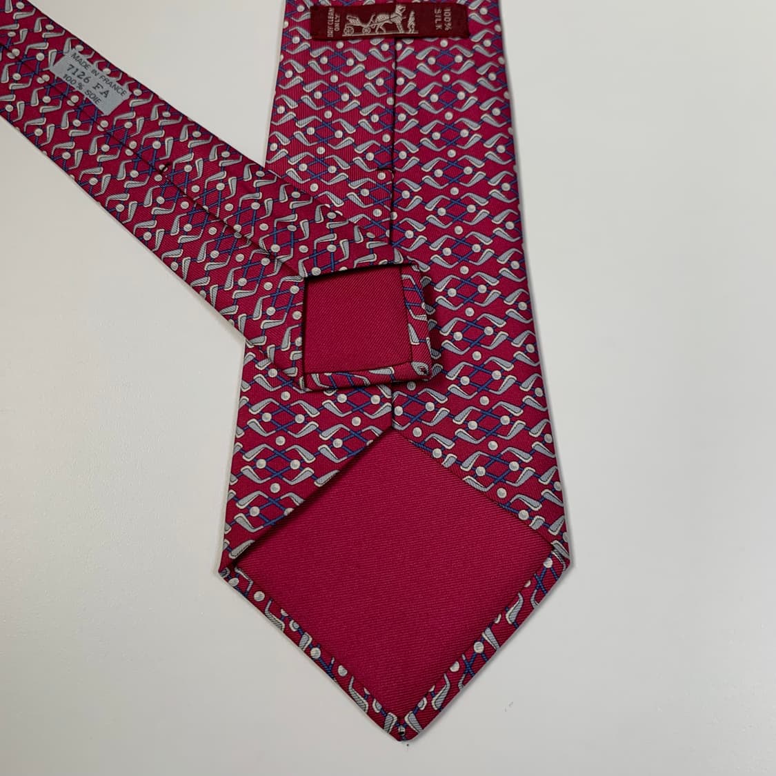 에르메스(HERMES) 명품 프랑스 100실크 결혼식넥타이 A등급 상품이미지6