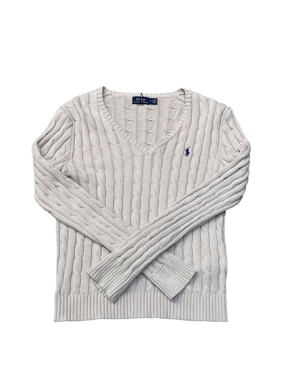 폴로 랄프로렌 브이넥 꽈배기 니트 베이지 M  #csz4162 상품이미지3