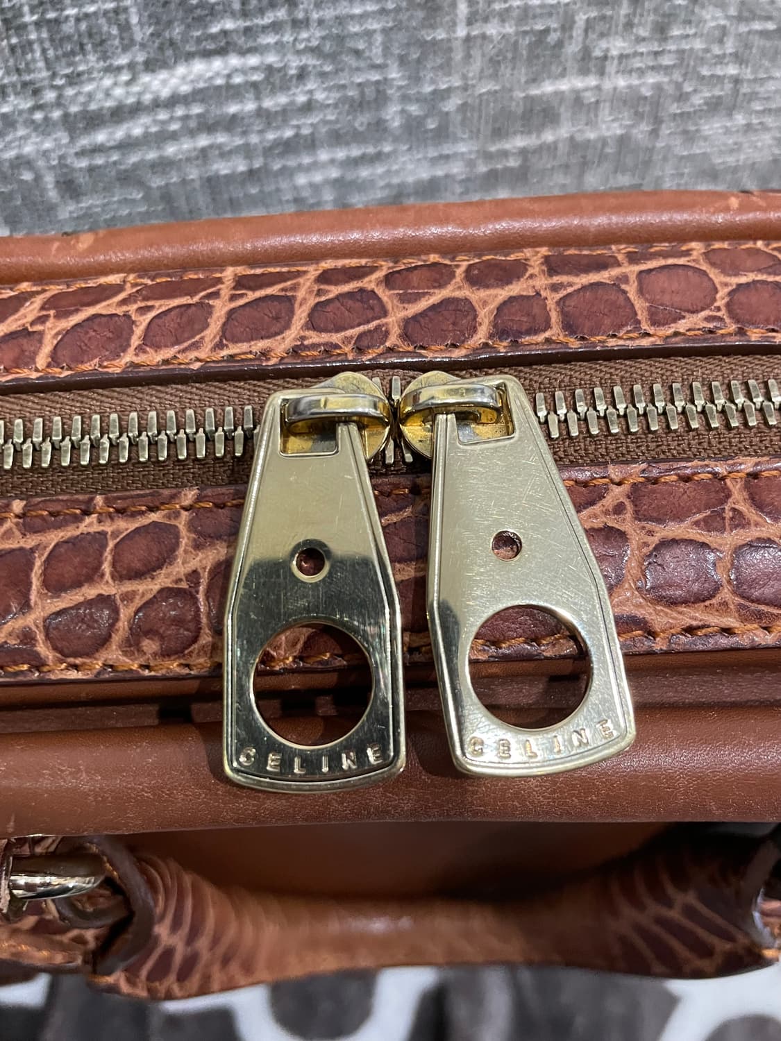 셀린느 악어가죽 트래블 토트백 정품 상품이미지7
