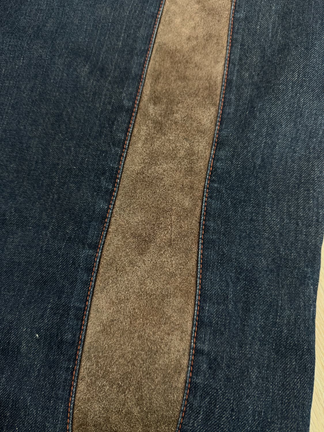 Evisu 에비수 가죽 빅로고 데님진 36사이즈 상품이미지3