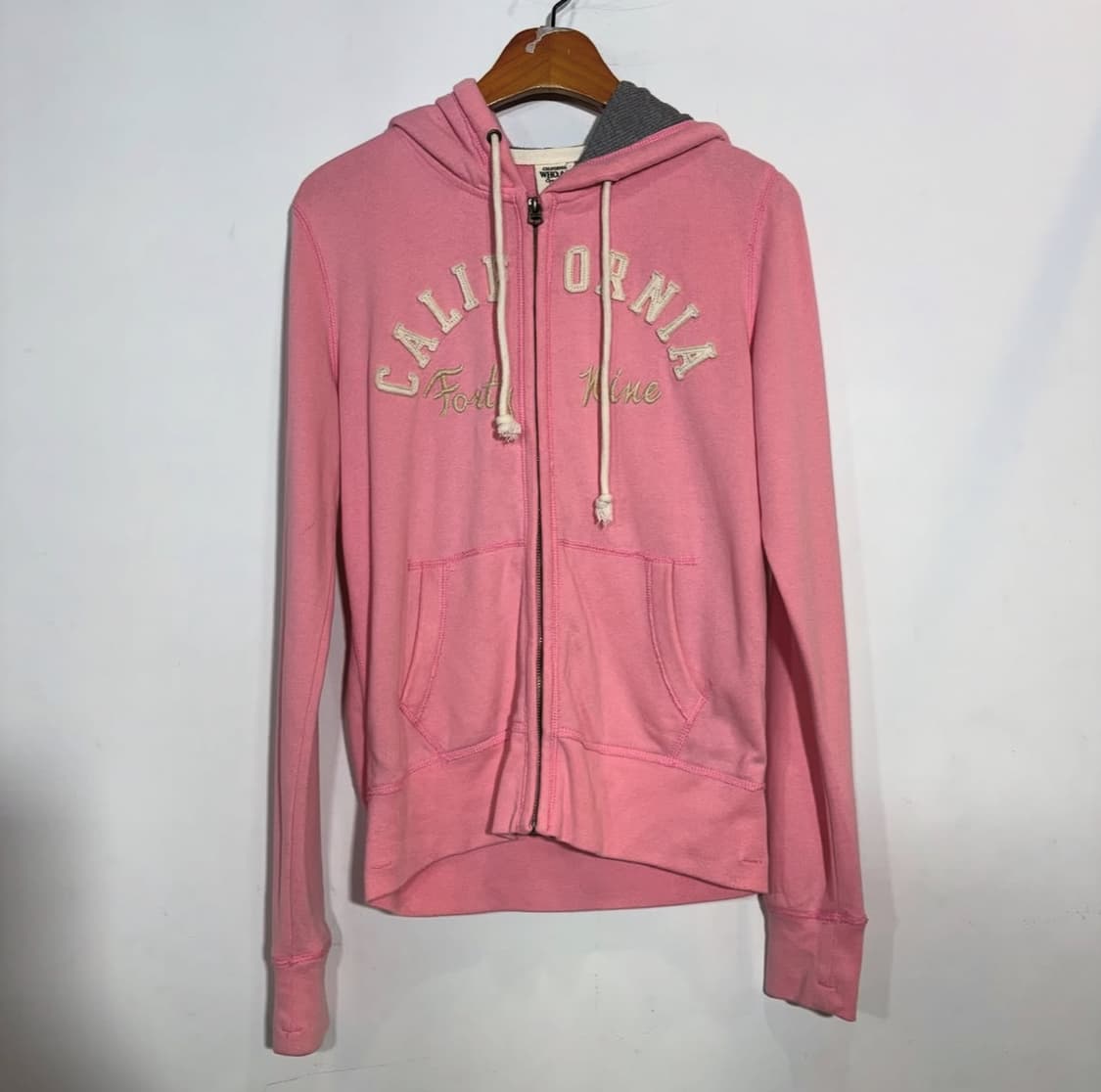 후아유 핑크 후드집업 상품이미지1