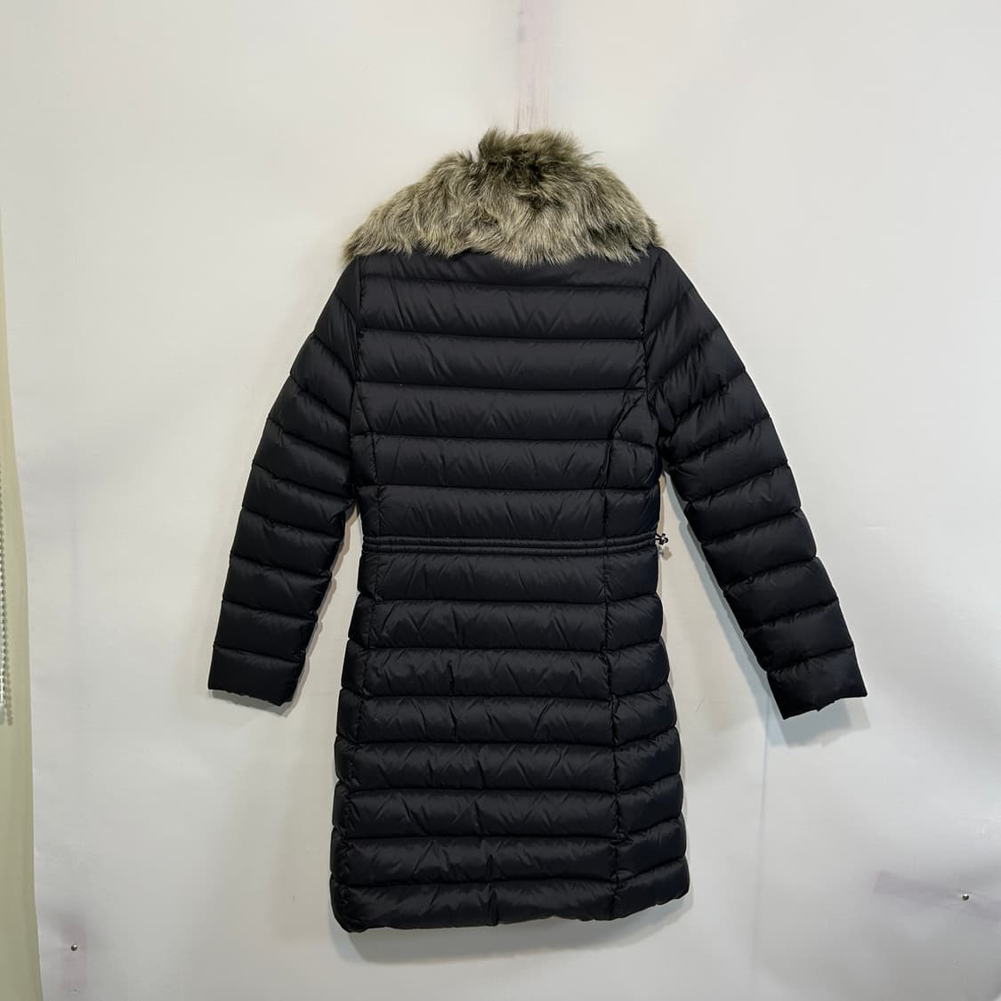 폴스미스 블랙라벨 블랙 가슴 지퍼 주머니 롱코트 오리털 40사이즈 상품이미지3