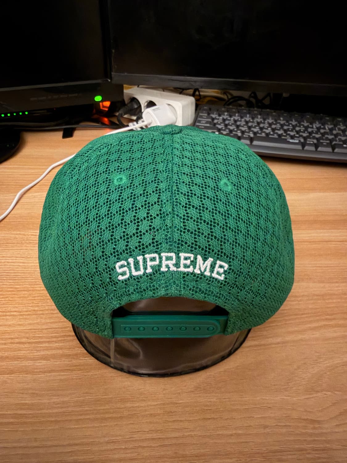 슈프림 클래식로고 메쉬캡 그린 상품이미지4