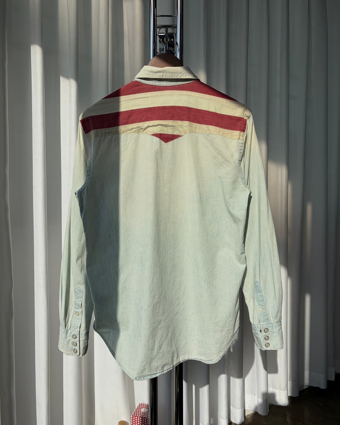 [M]폴로 랄프로렌 성조기 웨스턴 샴브레이 데님 셔츠 상품이미지6