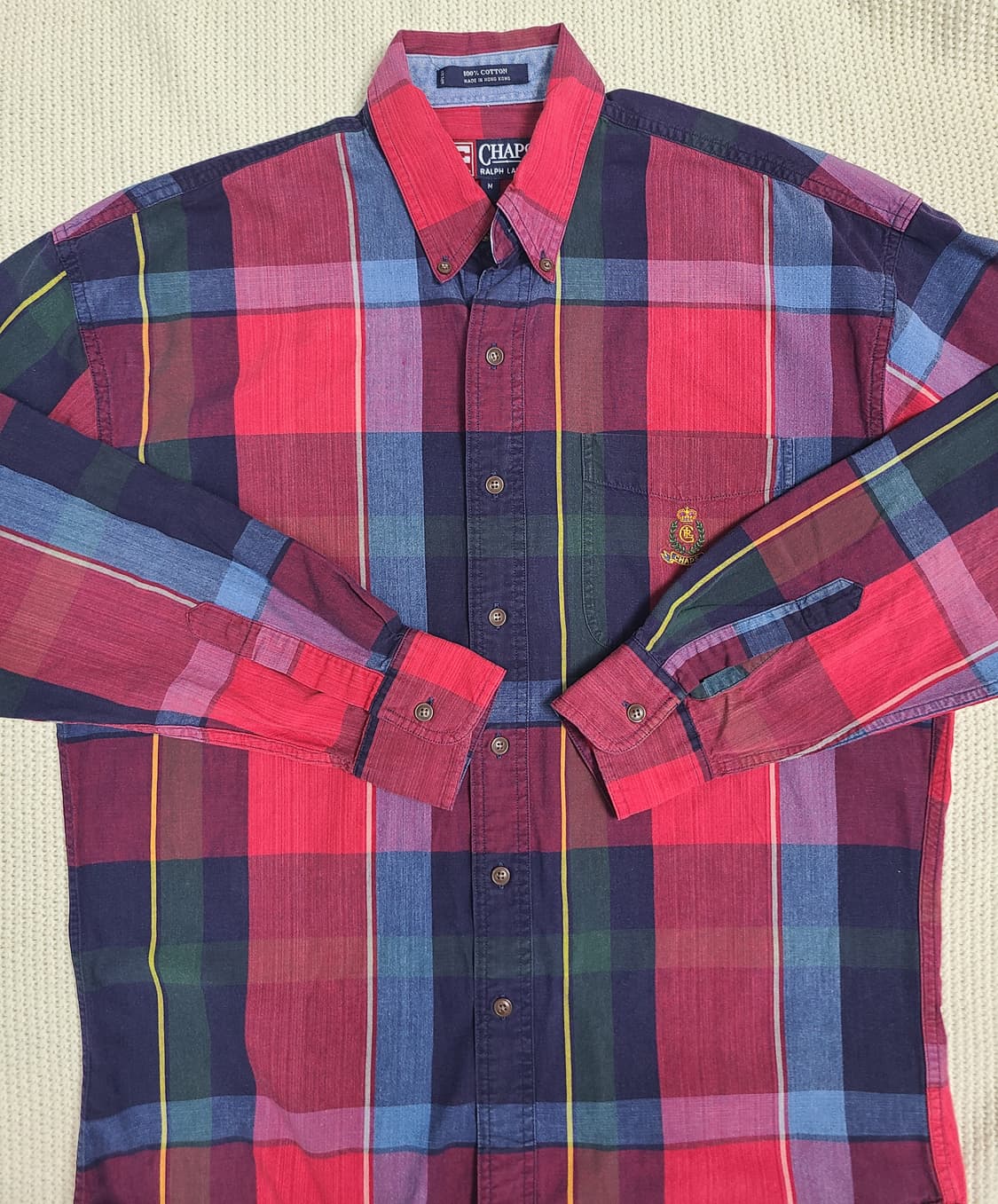 '90 CHAPS Ralph Lauren 체크 셔츠 상품이미지3