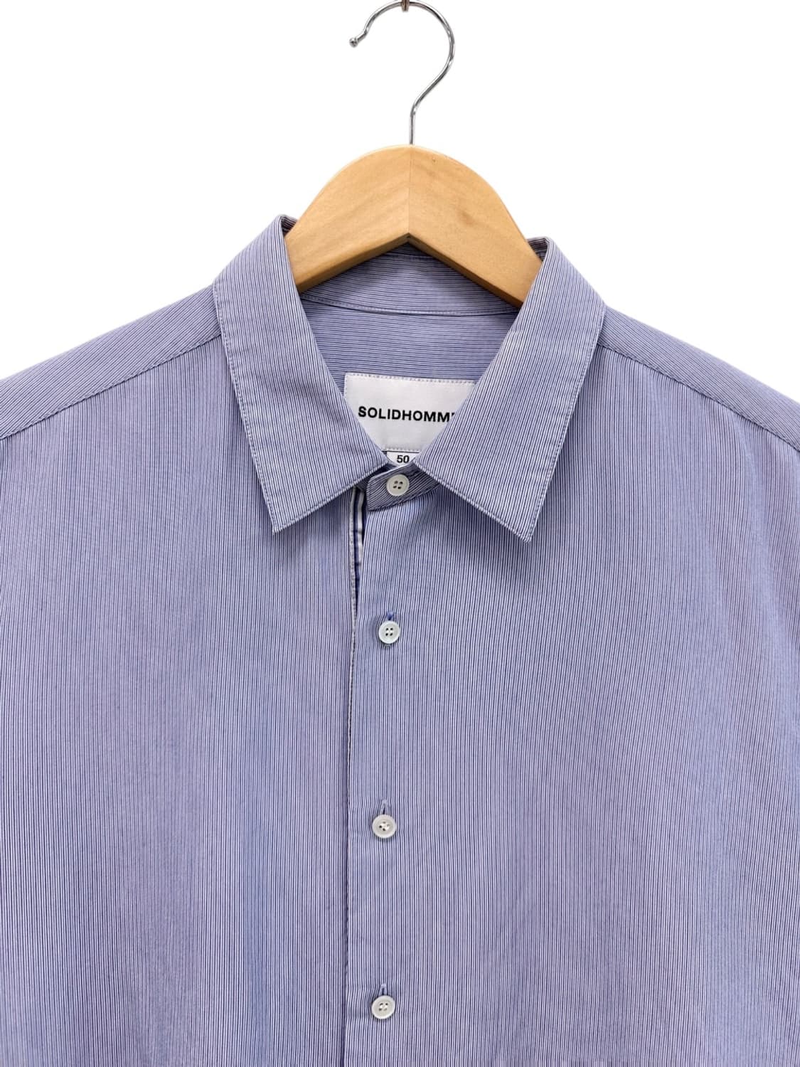 솔리드옴므 슬림핏 셔츠 소라색 (50/국내105추천) 상품이미지2