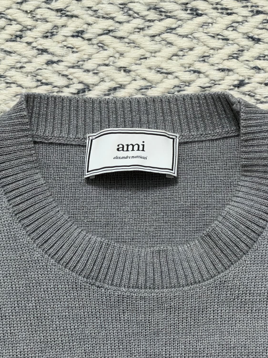 Ami 회색 니트 상품이미지2