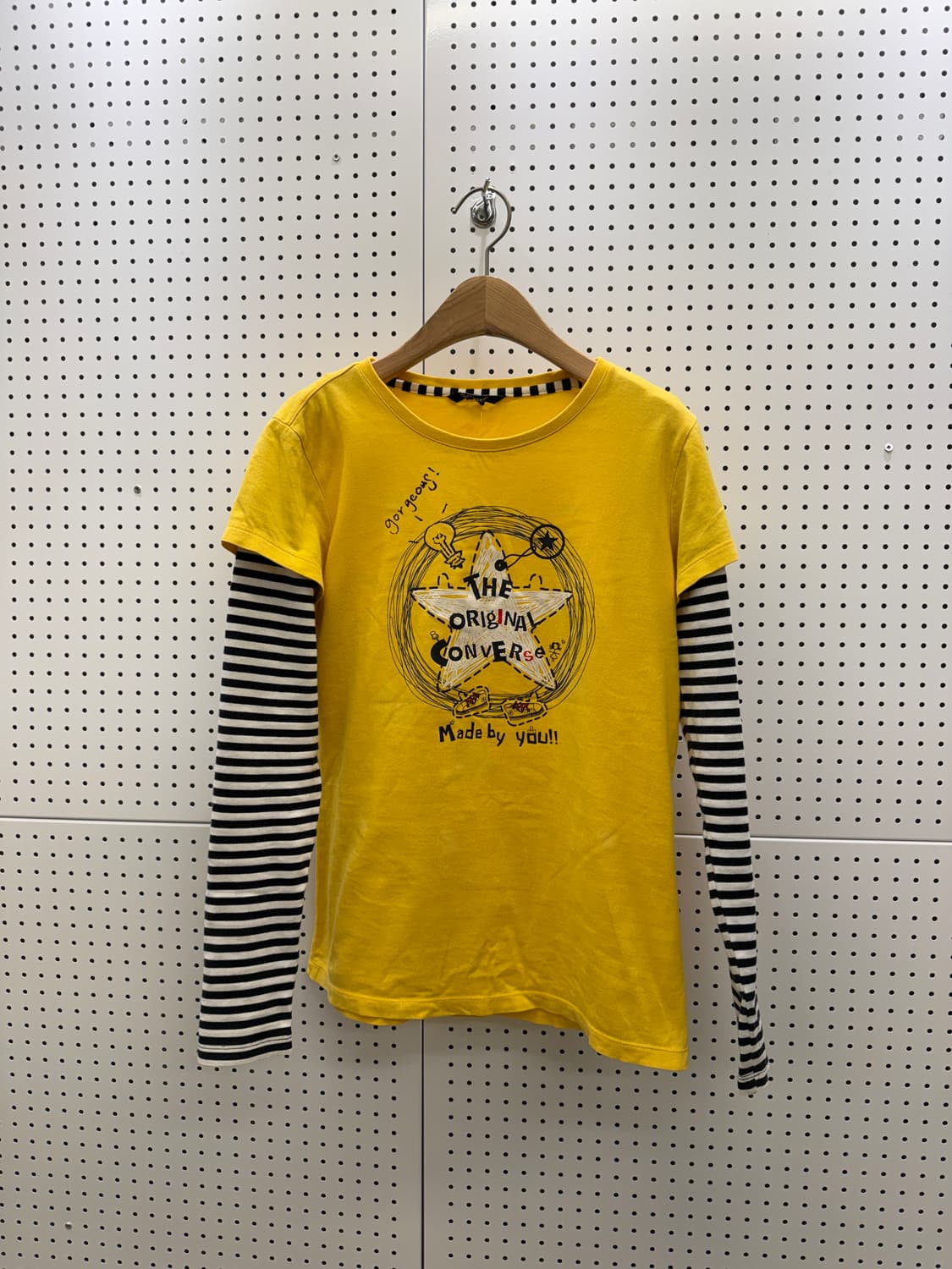 컨버스 스트라이프 레이어드 긴팔 티셔츠 U1416 상품이미지2