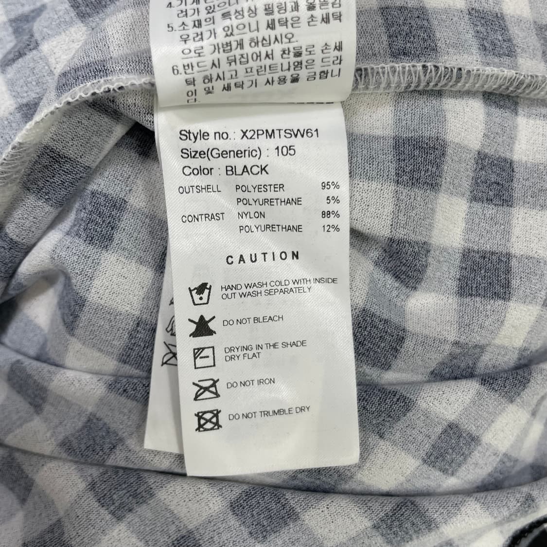 JDX 여성 체크 민소매 골프웨어 105 상품이미지5